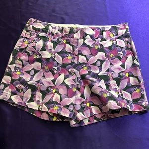 📌Lands' End Not-Too-Low Rise Cotton Blend Colorful Floral Short